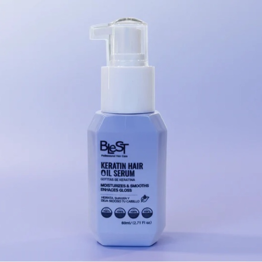 Blest Keratin Hair Oil Serum, 80 ml / 2.71 oz